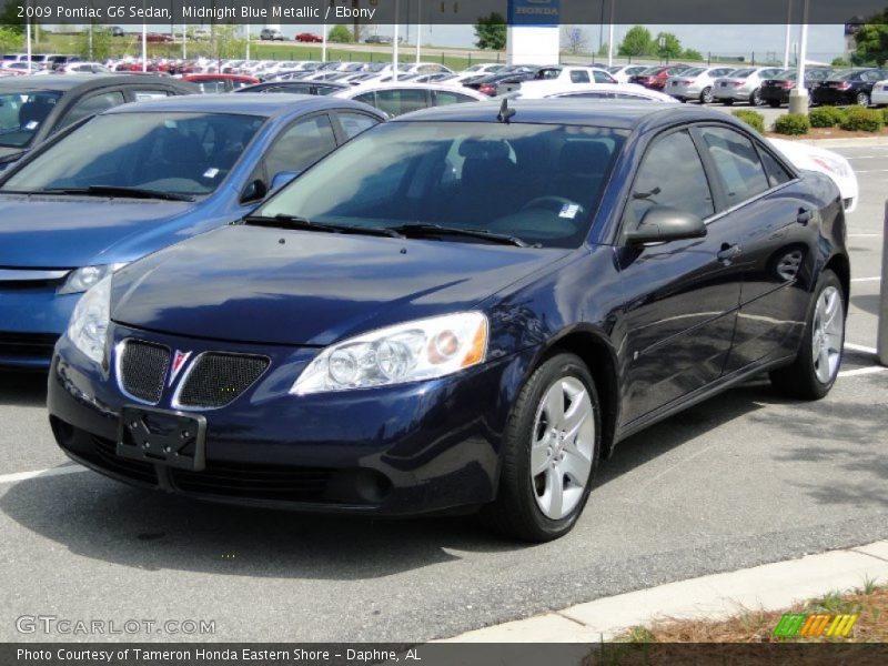 Midnight Blue Metallic / Ebony 2009 Pontiac G6 Sedan