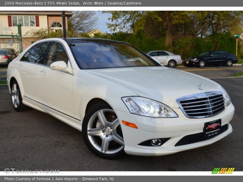 Arctic White / Savanna/Cashmere 2009 Mercedes-Benz S 550 4Matic Sedan