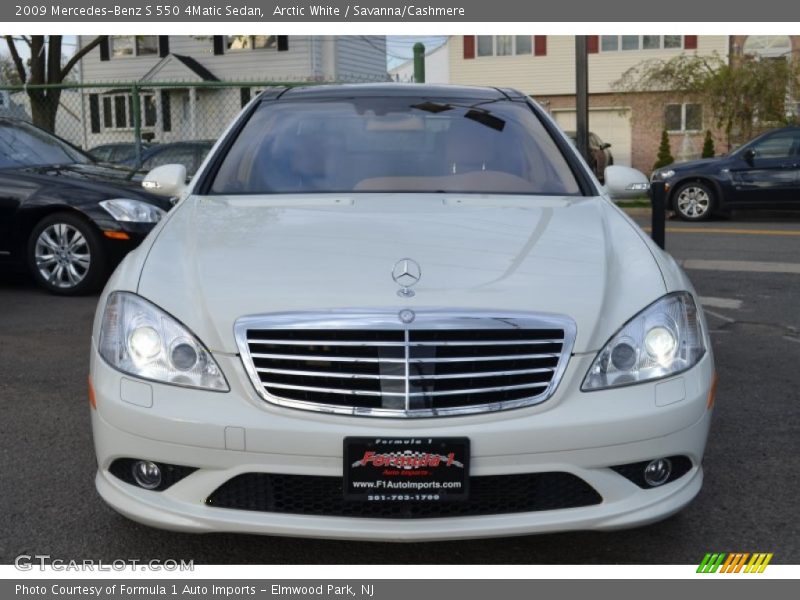 Arctic White / Savanna/Cashmere 2009 Mercedes-Benz S 550 4Matic Sedan