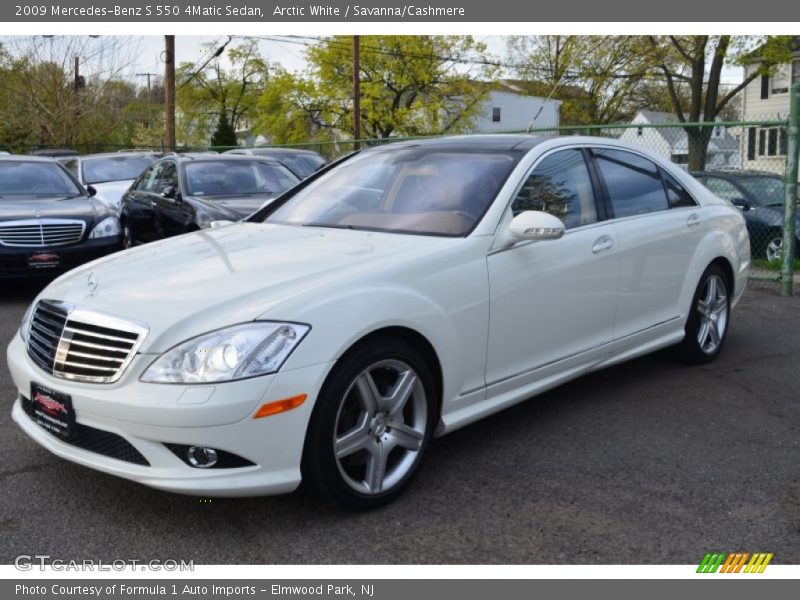 Arctic White / Savanna/Cashmere 2009 Mercedes-Benz S 550 4Matic Sedan