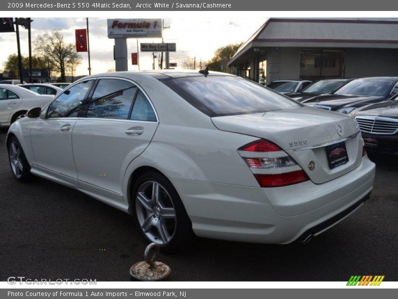Arctic White / Savanna/Cashmere 2009 Mercedes-Benz S 550 4Matic Sedan