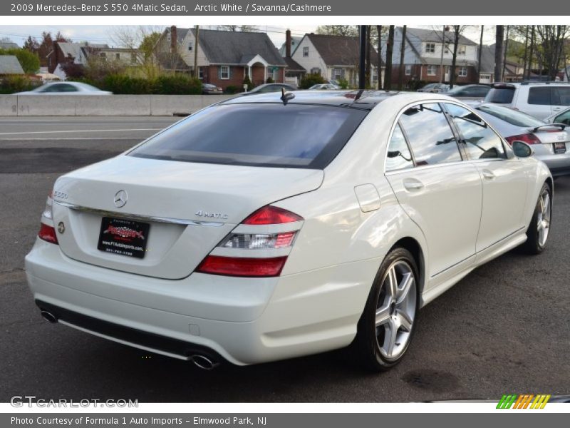 Arctic White / Savanna/Cashmere 2009 Mercedes-Benz S 550 4Matic Sedan