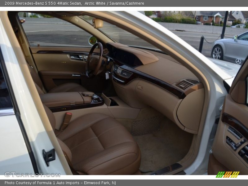 Arctic White / Savanna/Cashmere 2009 Mercedes-Benz S 550 4Matic Sedan