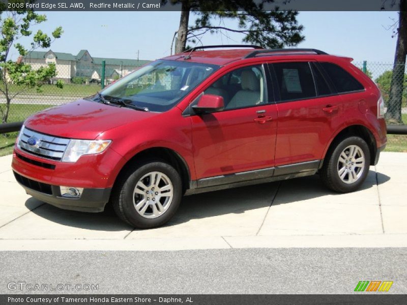 Redfire Metallic / Camel 2008 Ford Edge SEL AWD