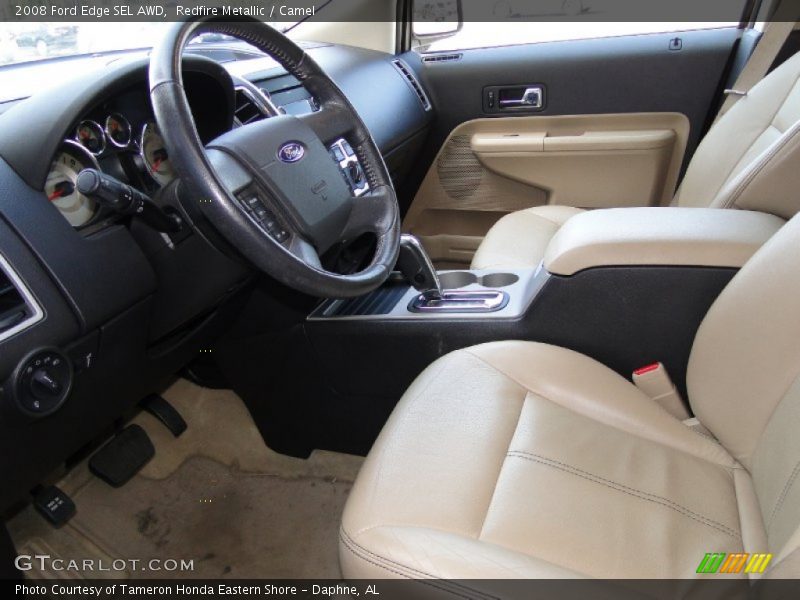 Redfire Metallic / Camel 2008 Ford Edge SEL AWD