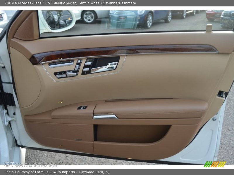 Arctic White / Savanna/Cashmere 2009 Mercedes-Benz S 550 4Matic Sedan