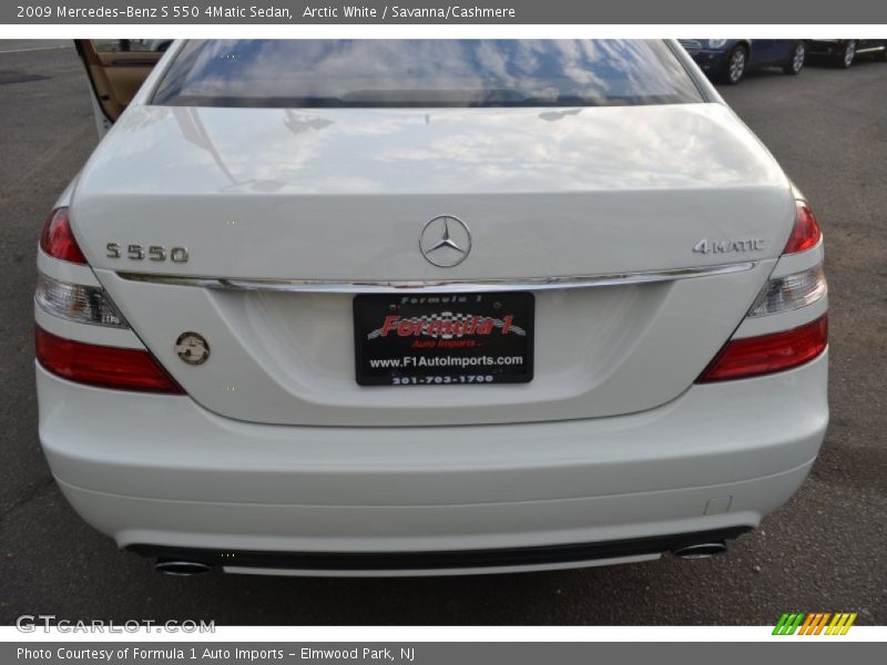 Arctic White / Savanna/Cashmere 2009 Mercedes-Benz S 550 4Matic Sedan
