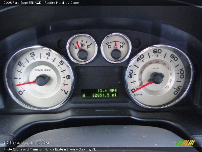 Redfire Metallic / Camel 2008 Ford Edge SEL AWD