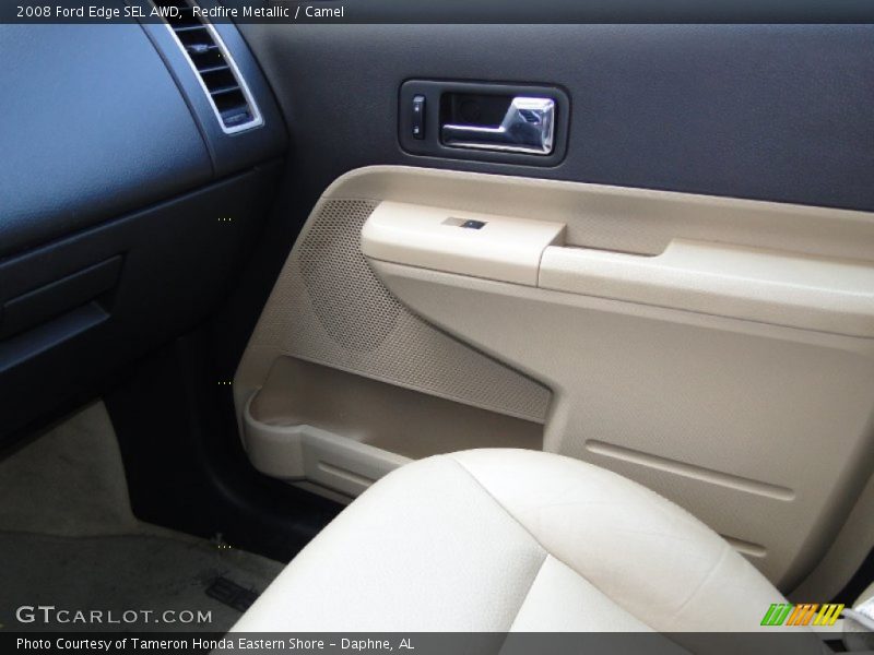 Redfire Metallic / Camel 2008 Ford Edge SEL AWD