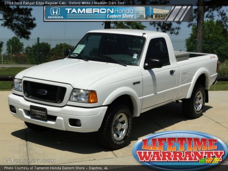 Oxford White / Medium Dark Flint 2004 Ford Ranger Edge Regular Cab