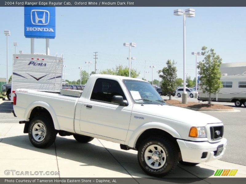 Oxford White / Medium Dark Flint 2004 Ford Ranger Edge Regular Cab