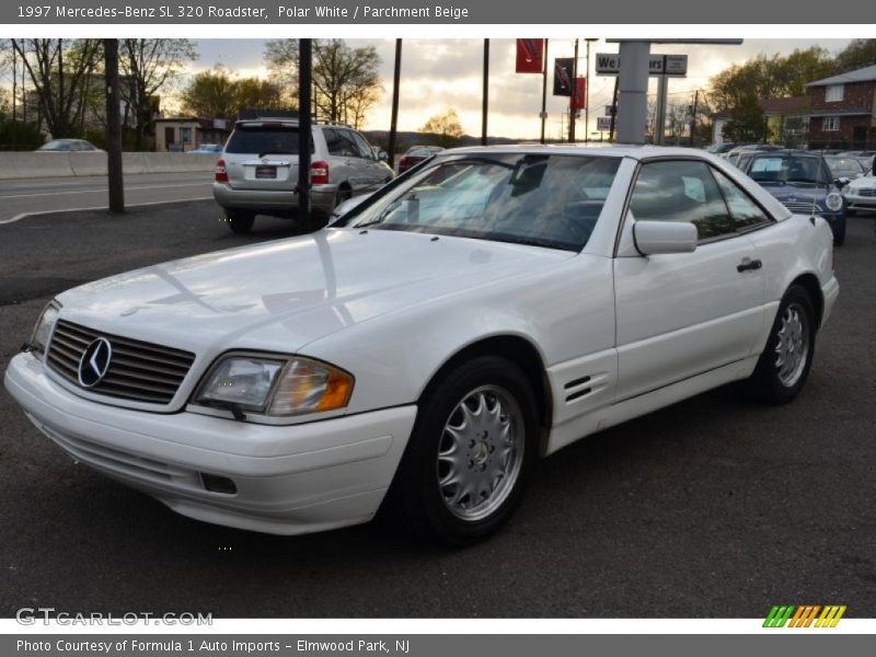 Polar White / Parchment Beige 1997 Mercedes-Benz SL 320 Roadster