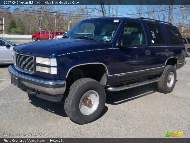 Indigo Blue Metallic / Gray 1997 GMC Yukon SLT 4x4