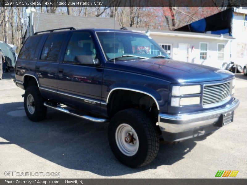 Indigo Blue Metallic / Gray 1997 GMC Yukon SLT 4x4