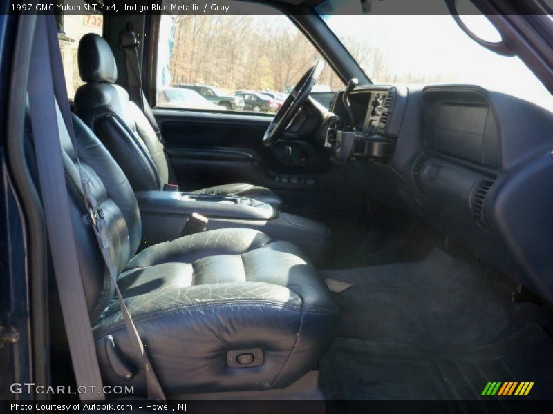 Indigo Blue Metallic / Gray 1997 GMC Yukon SLT 4x4