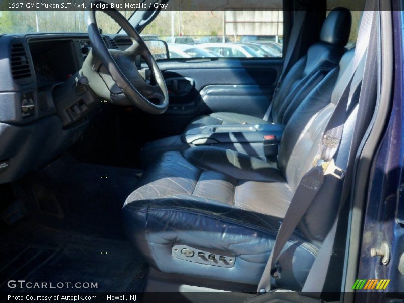 Indigo Blue Metallic / Gray 1997 GMC Yukon SLT 4x4