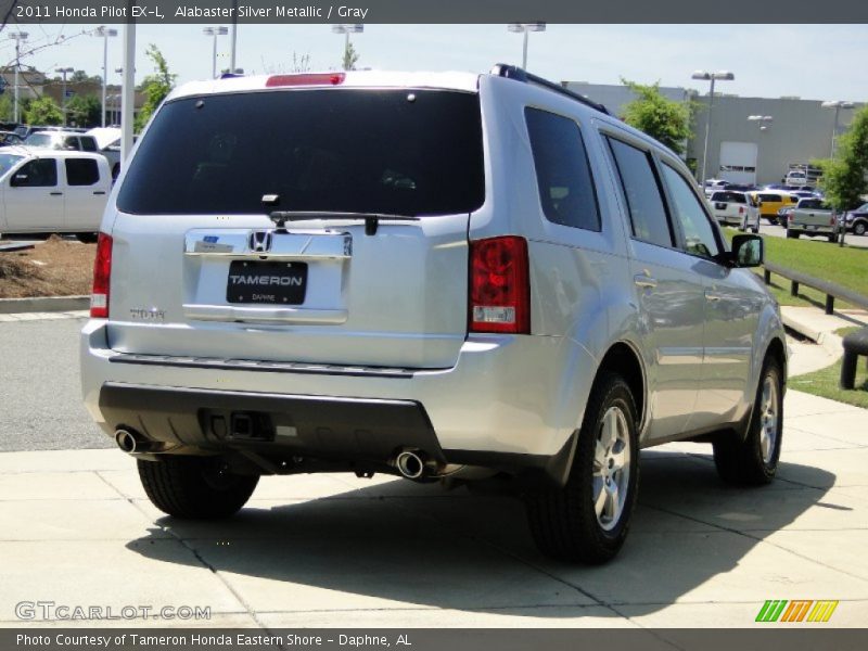 Alabaster Silver Metallic / Gray 2011 Honda Pilot EX-L