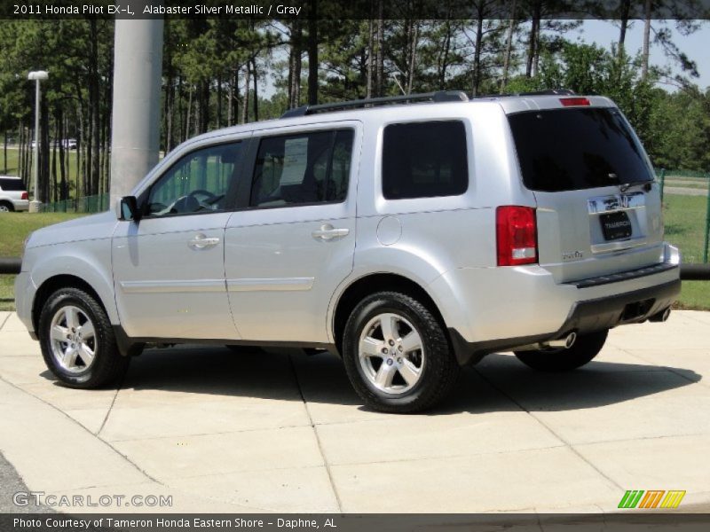 Alabaster Silver Metallic / Gray 2011 Honda Pilot EX-L
