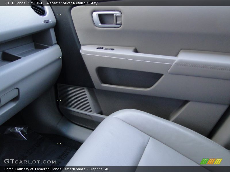 Alabaster Silver Metallic / Gray 2011 Honda Pilot EX-L