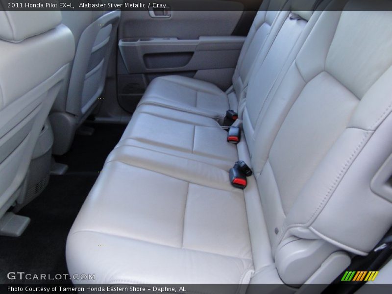 Alabaster Silver Metallic / Gray 2011 Honda Pilot EX-L