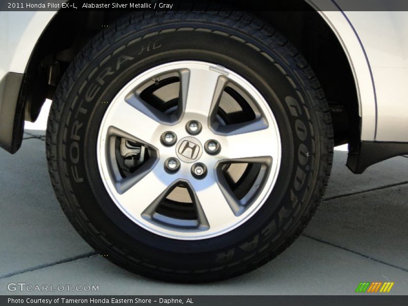 Alabaster Silver Metallic / Gray 2011 Honda Pilot EX-L