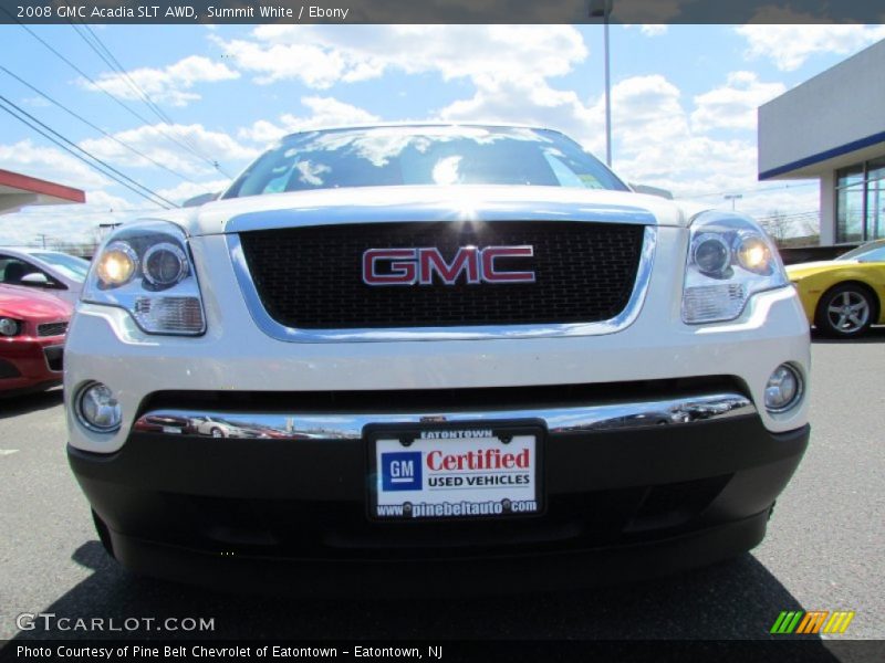 Summit White / Ebony 2008 GMC Acadia SLT AWD