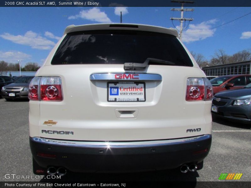 Summit White / Ebony 2008 GMC Acadia SLT AWD