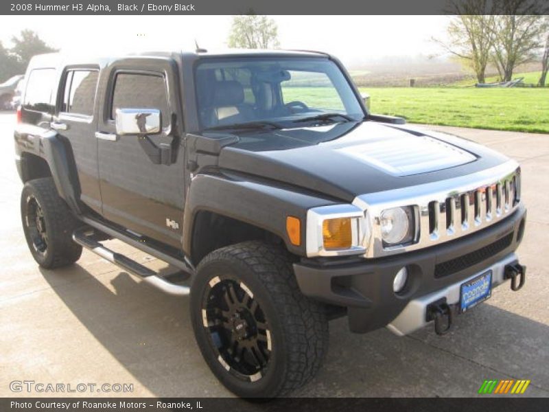 Black / Ebony Black 2008 Hummer H3 Alpha