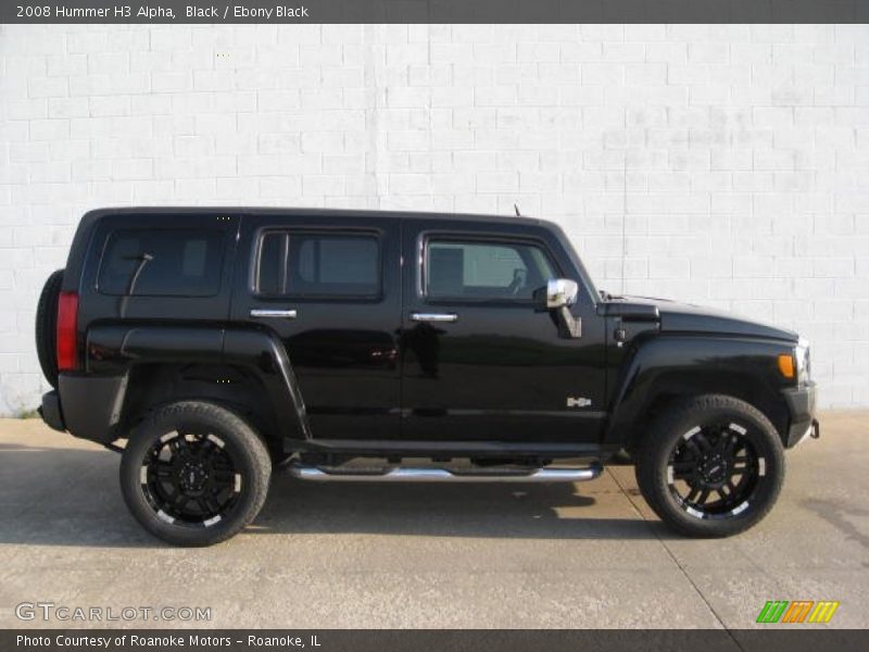 Black / Ebony Black 2008 Hummer H3 Alpha