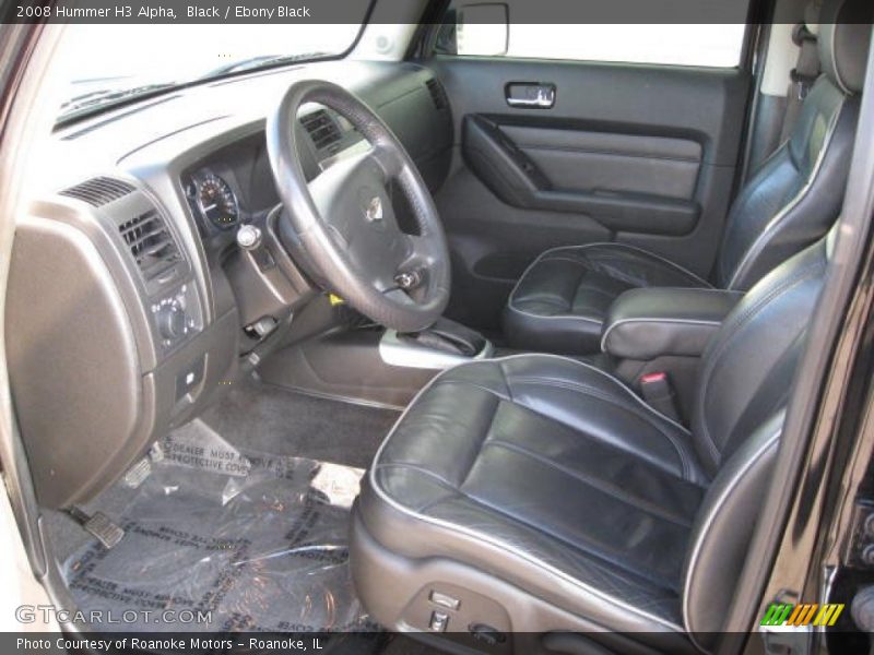 Black / Ebony Black 2008 Hummer H3 Alpha