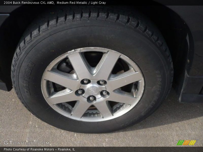 Medium Red Metallic / Light Gray 2004 Buick Rendezvous CXL AWD