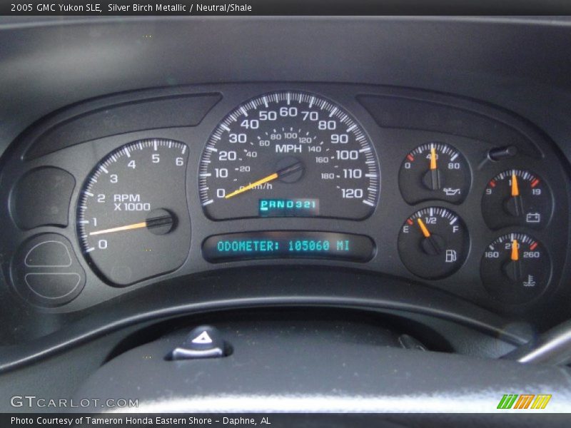 Silver Birch Metallic / Neutral/Shale 2005 GMC Yukon SLE