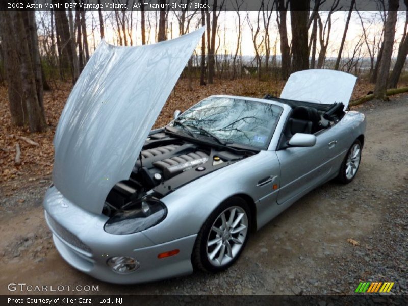 AM Titanium Silver / Black 2002 Aston Martin DB7 Vantage Volante