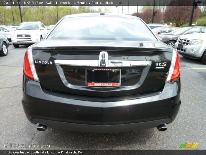 Tuxedo Black Metallic / Charcoal Black 2011 Lincoln MKS EcoBoost AWD