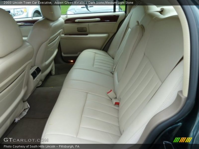 Aspen Green Metallic / Dark Stone/Medium Light Stone 2003 Lincoln Town Car Executive
