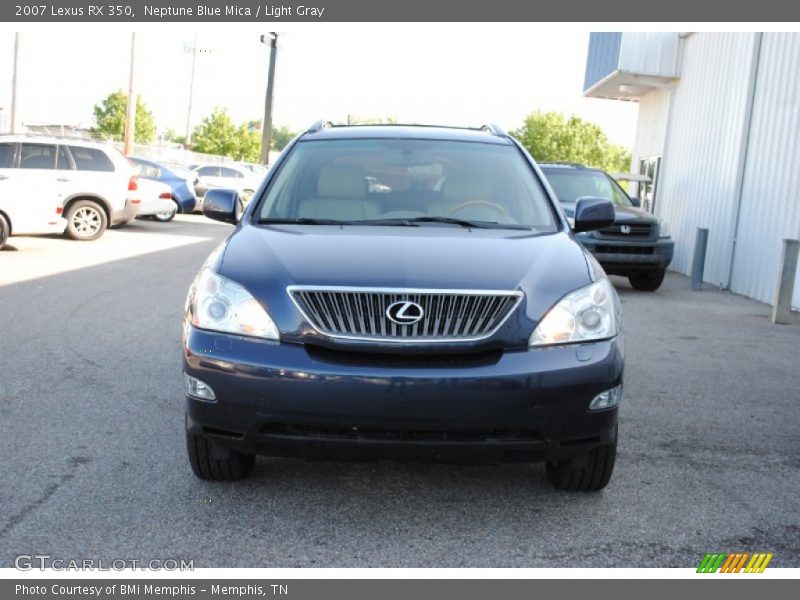 Neptune Blue Mica / Light Gray 2007 Lexus RX 350