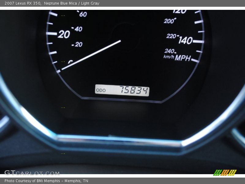Neptune Blue Mica / Light Gray 2007 Lexus RX 350