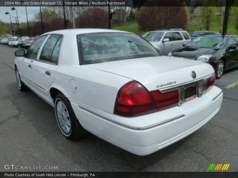 Vibrant White / Medium Parchment 2004 Mercury Grand Marquis GS