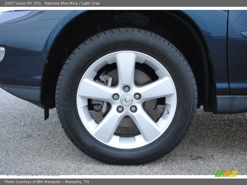 Neptune Blue Mica / Light Gray 2007 Lexus RX 350