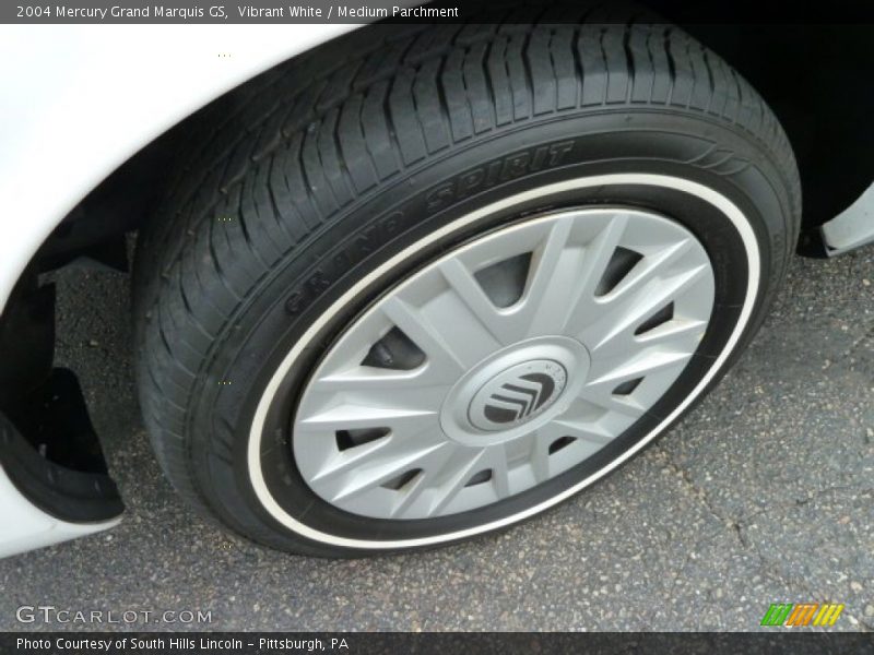 Vibrant White / Medium Parchment 2004 Mercury Grand Marquis GS