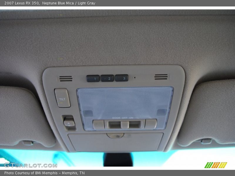 Neptune Blue Mica / Light Gray 2007 Lexus RX 350