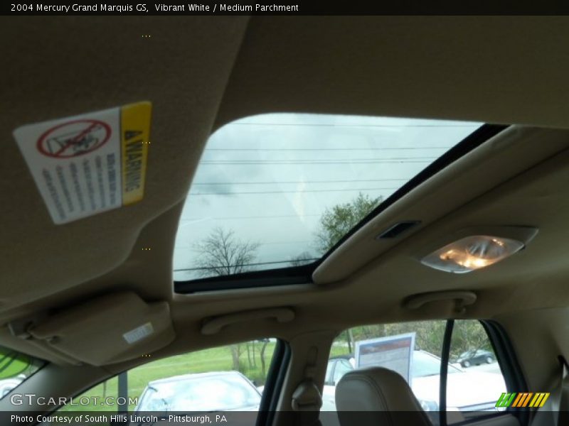 Vibrant White / Medium Parchment 2004 Mercury Grand Marquis GS