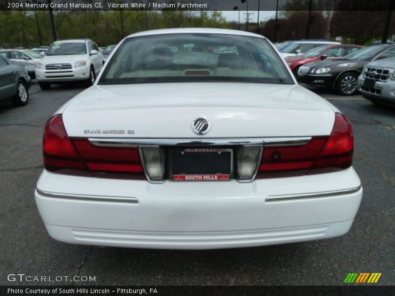 Vibrant White / Medium Parchment 2004 Mercury Grand Marquis GS
