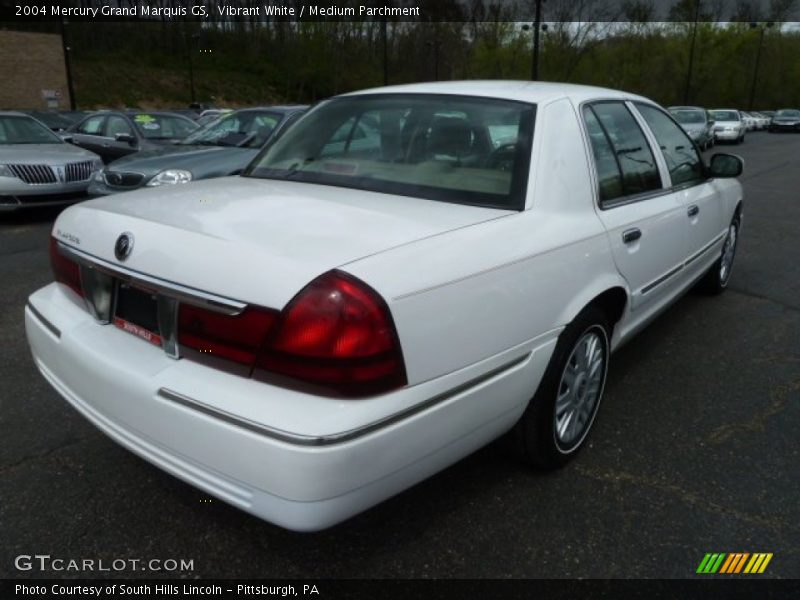 Vibrant White / Medium Parchment 2004 Mercury Grand Marquis GS