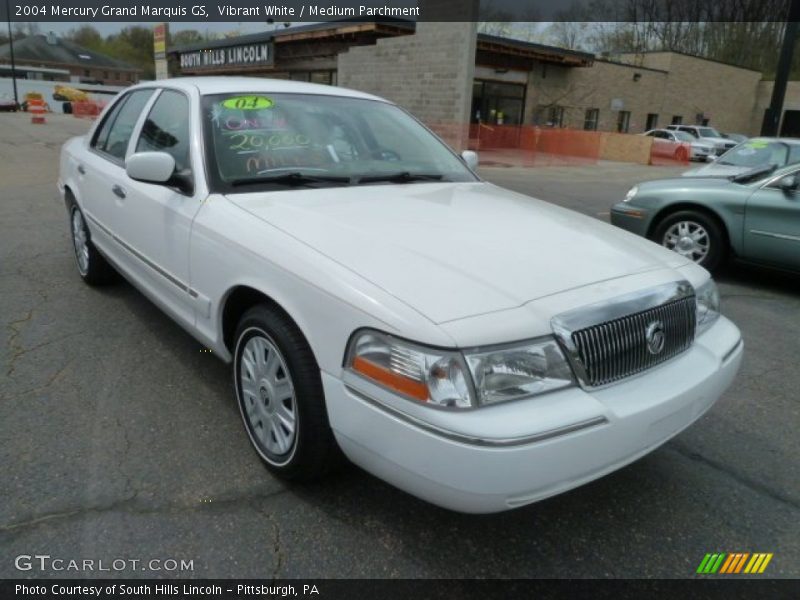Vibrant White / Medium Parchment 2004 Mercury Grand Marquis GS