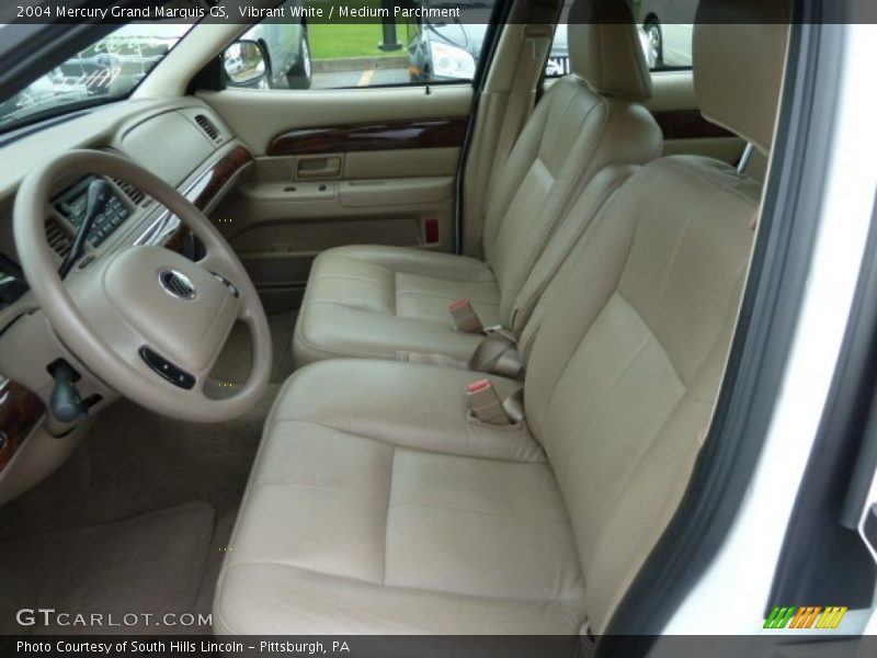 Vibrant White / Medium Parchment 2004 Mercury Grand Marquis GS