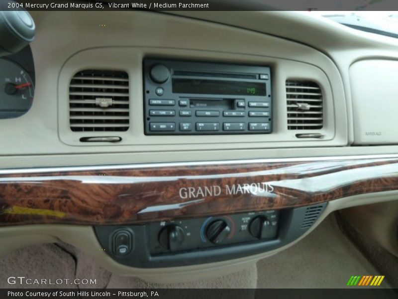 Vibrant White / Medium Parchment 2004 Mercury Grand Marquis GS