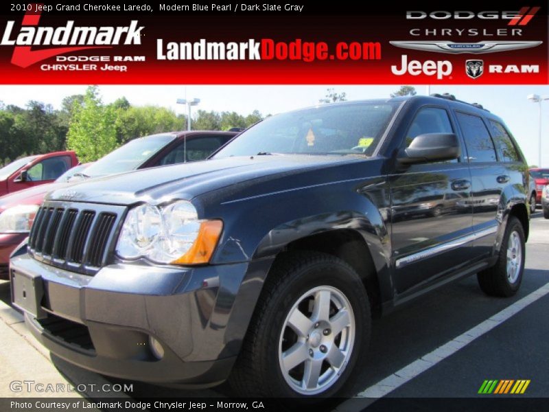 Modern Blue Pearl / Dark Slate Gray 2010 Jeep Grand Cherokee Laredo