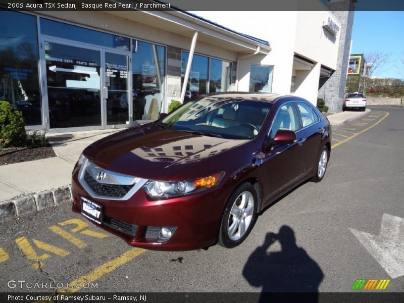Basque Red Pearl / Parchment 2009 Acura TSX Sedan
