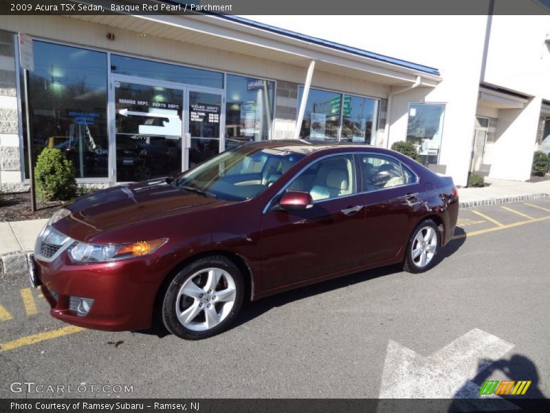 Basque Red Pearl / Parchment 2009 Acura TSX Sedan
